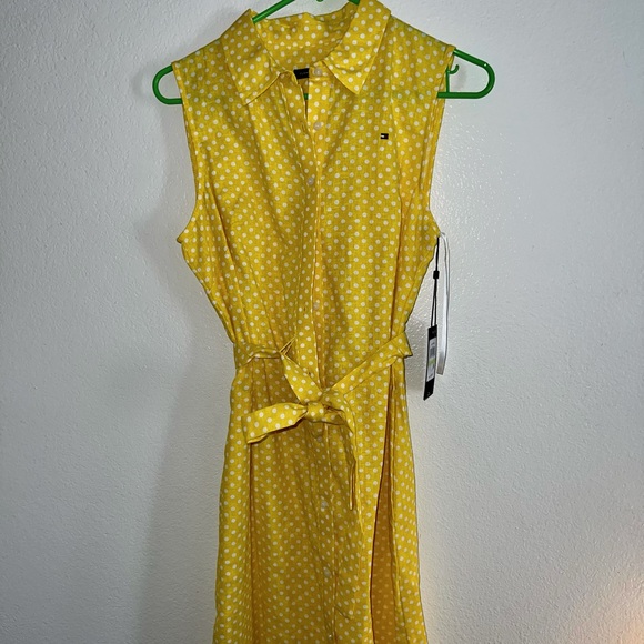 Tommy Hilfiger Dresses & Skirts - Tommy Hilfiger 💛 Yellow Polka Dot Dress
